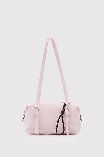 Shule Bags Gia Charmlı Oval Bag Powder Pink