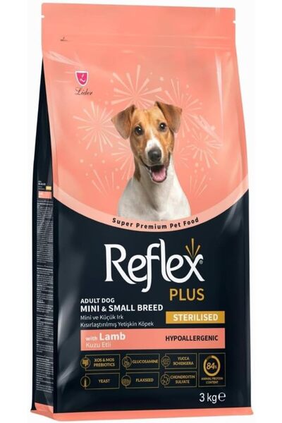 Reflex Plus Kuzu Etli Mini Irk Kısırlaştırılmış Yetişkin Köpek Maması 3 kg