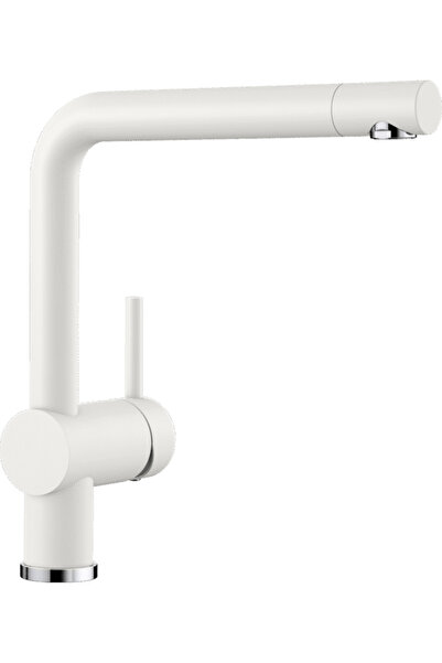 Blanco Linus SILGRANIT®-Look White Μπαταρία Κουζίνας με Περιστρεφόμενο Ρουξούνι
