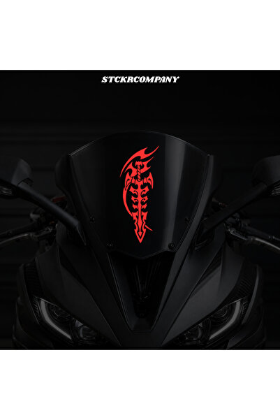 STCKRCO Tribal Kılıç Sticker Etiket - Motor Ön Cam Sticker - Kılıç Sticker Et...