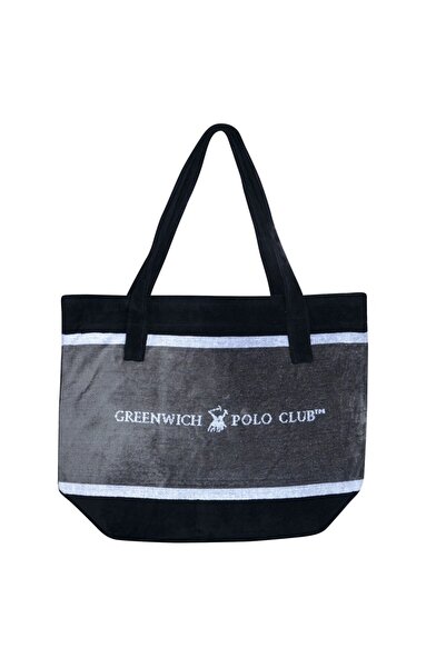 Greenwich Polo Club Τσάντα Παραλίας 3865 55x40 Γκρι-Μαύρο