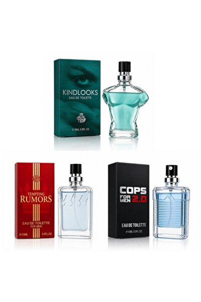 Real Time Apă de toaletă pentru bărbați, Collection 3, set 3 x 15 ml Pocket P...