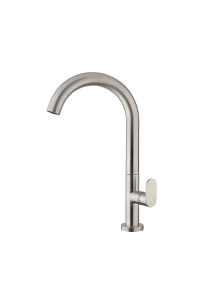 ARMANDO VICARIO Slim Inox Μπαταρία Νιπτήρος Υψηλή, με Βαλβίδα clic-clac 50004...