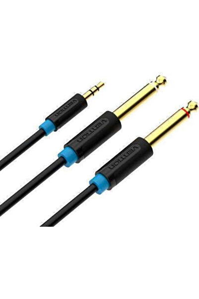 Vention Καλώδιο 2 x 6.3mm αρσενικό - 3.5mm αρσενικό 3μ (BACBI)