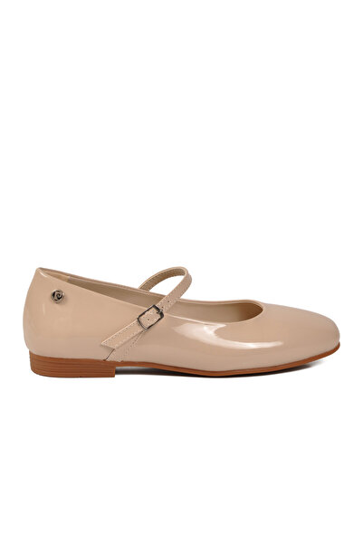 Pierre Cardin Balerini de damă din piele lacuită bej, ușori, PC-54810 Z