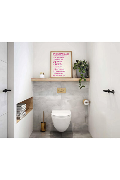 Tuba Decor Οδηγίες για το μπάνιο με ξύλινο πλαίσιο ενός τεμαχίου