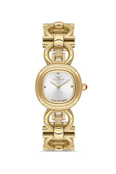 FERRO Yellow Steel Cord Women's Wristwatch Fl40175A-B 3 Atm Water Resistant 2...