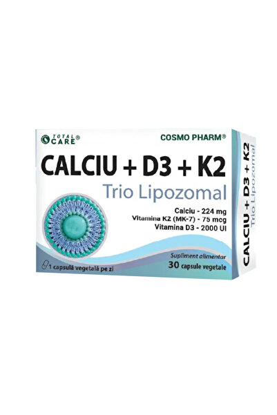Cosmo Pharm Calciu+D3+K2 Trio Lipozomal 30cps