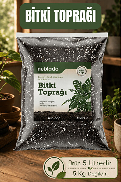 NUBLADO Organik Cocopeat Perlitli Pomza Karışımlı Genel Bitki Kullanıma Uygun...