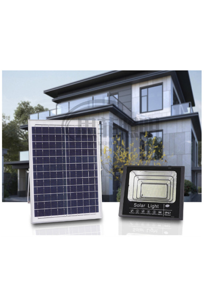 EHOME 100W Solar Flood Lights Outdoor Waterproof with Remote Control Security...