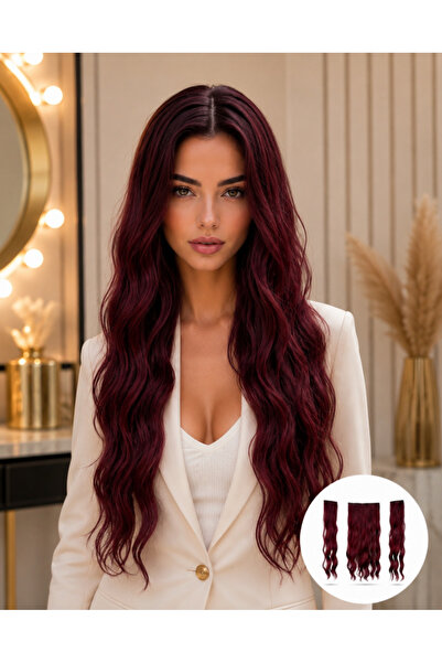 Makromehome Vip Kızıl Yarım Ay 3 Parça