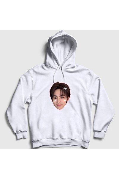 Presmono Unisex White Seonghyeon V2 K-Pop Cortis Hooded Sweatshirt 614060Tt