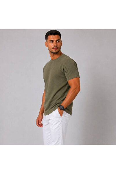 Plus Scorpion Ανδρικό T-shirt στενής γραμμής, Βαμβακερό Πικέ, Στρογγυλή λαιμό...