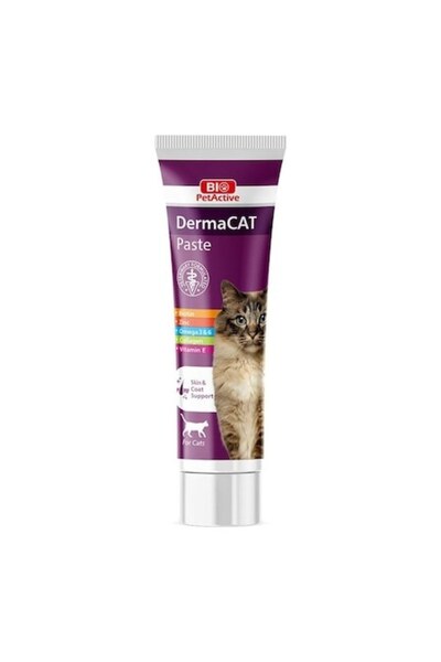 Bio PetActive Pastă DermaCat, Supliment Nutrițional pentru Pisici, 100ml