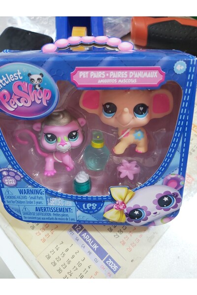 Littlest Pet Shop Minişler 2’li Figür Seti S4 - 243&244 Fil Ve Babun