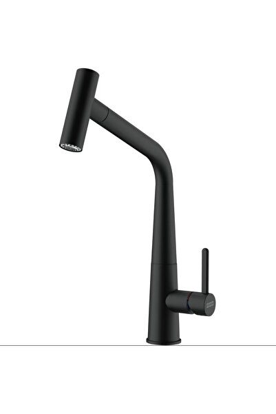 Franke Mythos Icon Ντους Αναμεικτική Μπαταρία Κουζίνας 58mm Μαύρο Ματ