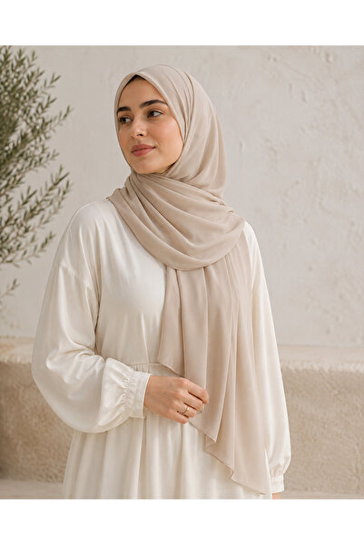 4seasons scarf طرحة سادة بيج