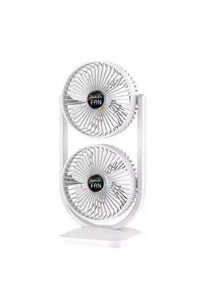 OEM Ventilator dublu cu încărcare USB și baterie de 3000 mAh