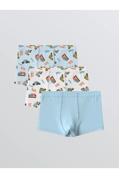 LC Waikiki Printed Boys' Boxer 3-Pack (S6)