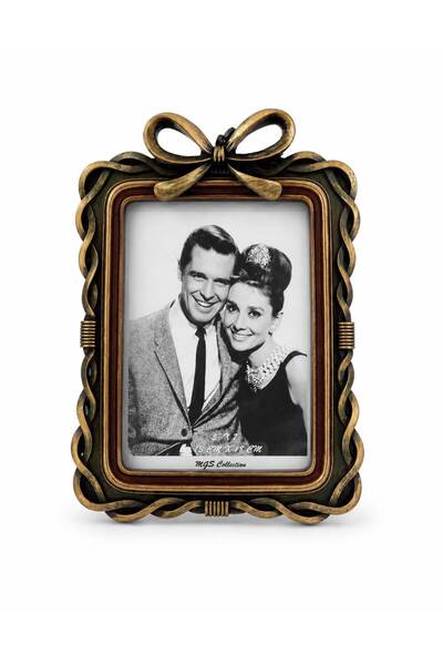 MGS COLLECTION Decorative Picture Frame Square Frame with Bow 13X18 cm