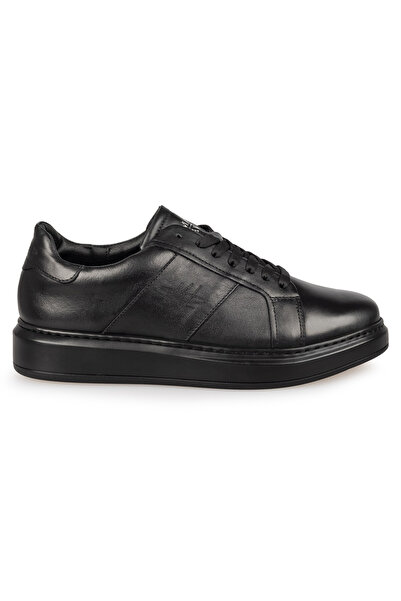 Mario Lavalle , pantofi casual bărbați model 102, piele naturală, Negru