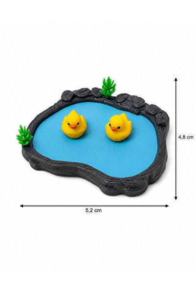 Friday Home Minyatür Süs Havuzu ve Ördek Diorama ve Projeler için 1:50 Ölçek
