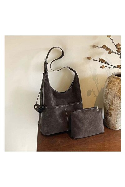 Generic Women Handbag 2 Pieces Large Capacity Shoulder Arm fit Tote Bag For W...