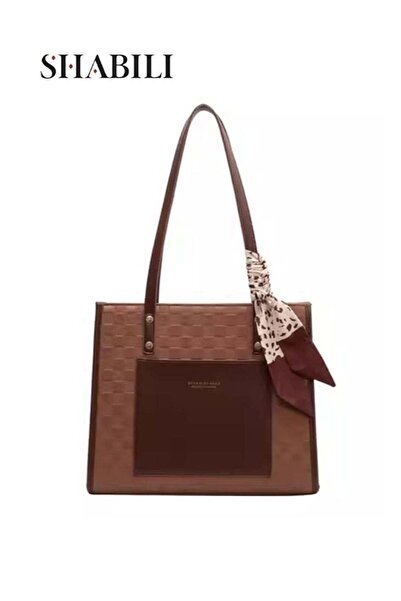 SHABILI PU Shoulder Bag Ladies Tote Bag for Women, large capacity with straps...
