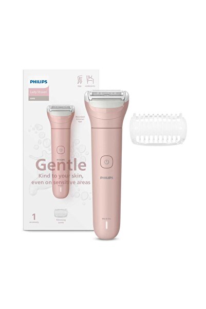 Philips ماكينة حلاقة نسائية لاسلكية للساقين والذراعين وتحت الإبطين، مع مشط تش...