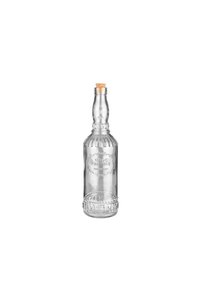 Estia Home Art ESTIA ΜΠΟΥΚΑΛΙ ΓΥΑΛΙΝΟ 720ml ΜΕ ΚΑΠΑΚΙ ΦΕΛΛΟΥ