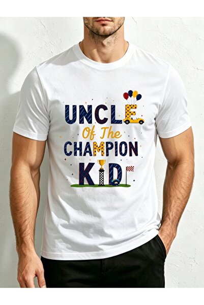 23 nisan Uncle Of The Champion Kid Design Men's Crewneck T-Shirt Loose Fit 10...