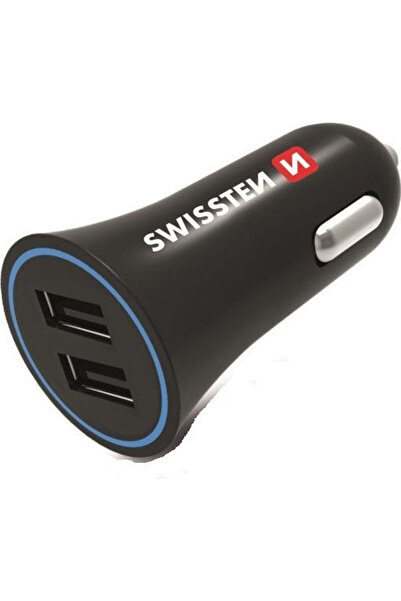 SWISSTEN Încărcător auto 18W 2.4A cu porturi: 2xUSB cu cablu Micro-USB Culoar...