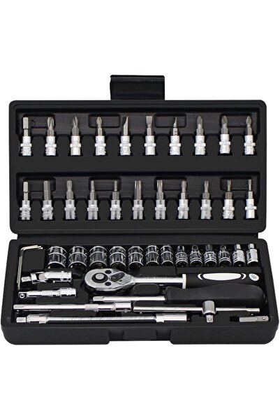 MACVI Set profesional de scule cu 46 de piese — Întreținere ușoară 🔧 🛠️