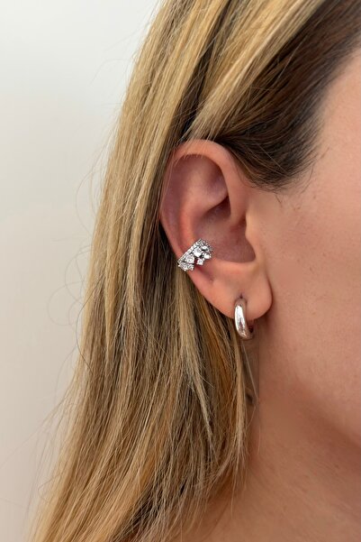Lavian Accessories Aria Taşlı Gold Earcuff