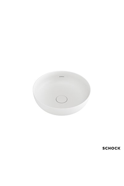 Schock CLight Επικαθήμενος Νιπτήρας Μπάνιου Ø39 White Matt