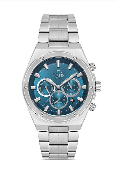 Platin Pierre Hds-1215Ga-A15 Steel Cord Functions Active Men's Wristwatch