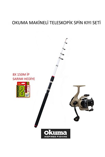 Okuma Outrax OR-4000SGA 1+1BB Olta Makinesi+270 cm teleskopik kamış kıyı seti