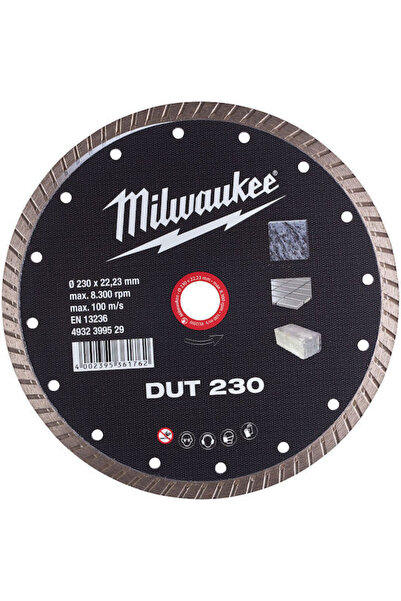 Milwaukee DUT 230 Disc de tăiere Materiale de construcții Diametru gaură 230m...