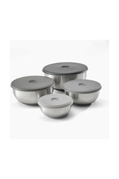 Joseph Joseph Inox Δοχείο Φαγητού Nest Prep&store Γκρι 4 τεμάχια