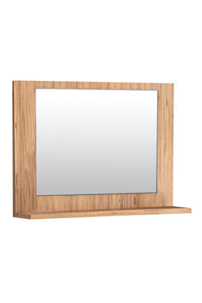 Megapap Καθρέφτης μπάνιου Devlin από μελαμίνη χρώμα pine oak 60x10x45εκ.