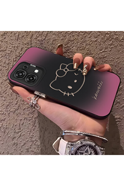 SLIMFELT Oppo A6 Pro 4G/5G Uyumlu Sade Kedi Desenli Sert Kılıf, Düşmeye Dayan...