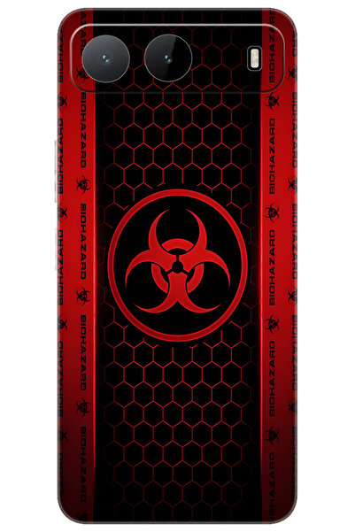 TECNO Spark 40 5G (KM8n) Uyumlu Kılıf Desen Baskılı Silikon Biohazard STK:754...