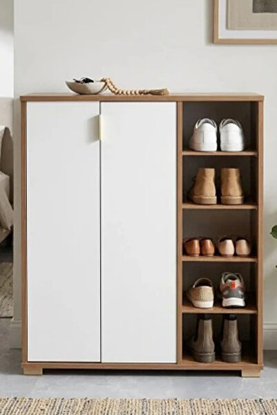 İYENA HOME LİVİNG Ayakkabılık Otto Raflı Dolaplı Modern Ayakkabılık