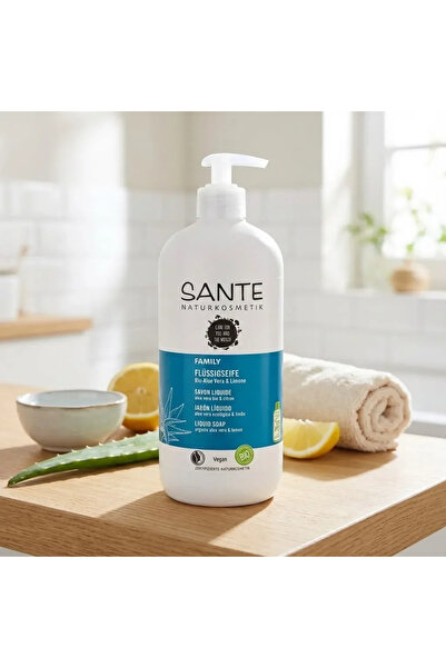 Sante Săpun lichid bio cu aloe vera și lămâie, 500 ml, Family