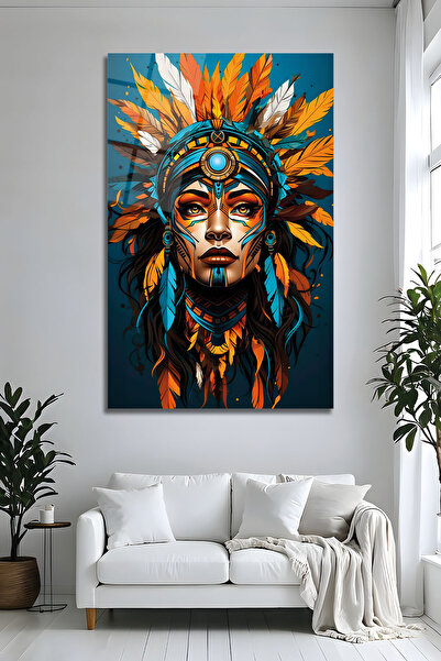 Parıltı Yayınları B&G DESIGN Pictură modernă pe sticlă de lux, cu culori vibr...