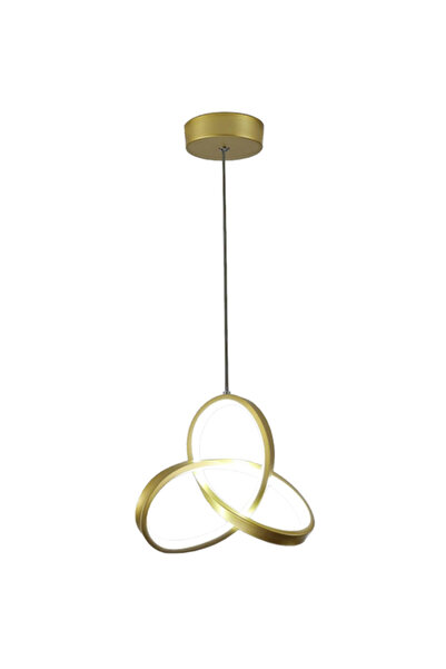 POWERTECH LED φωτιστικό οροφής HLL-0122, 15W, 4000K, Φ22cm x 1m, χρυσό