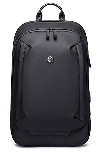 Arctic Hunter τσάντα πλάτης B00443 με θήκη laptop 15.6, USB, 19L, μαύρη