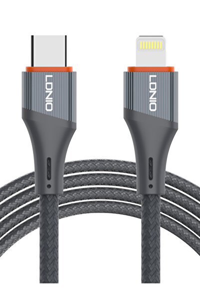 LDNIO καλώδιο Lightning σε USB-C LC631I, 30W PD, 1m, γκρι