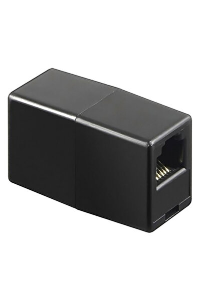 POWERTECH σύνδεσμος (μούφα) RJ45 UTP CAB-N181, 8p8c, μαύρος, 5τμχ