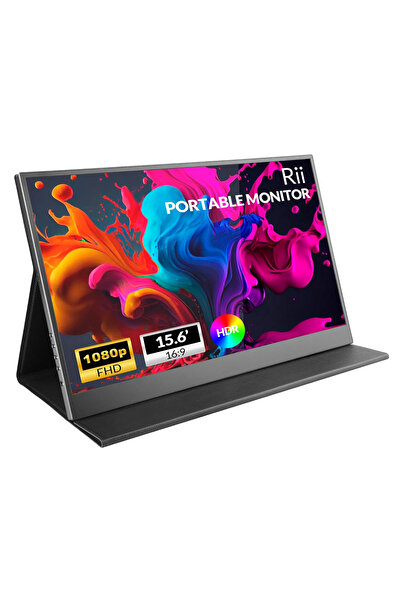 RIITEK φορητή οθόνη RS100, IPS, 15.6" 1920x1080, HDR, mini HDMI/USB-C, με...